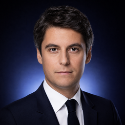 Portrait illustré de Gabriel Attal