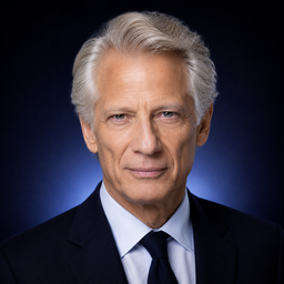 Portrait illustré de Dominique de Villepin