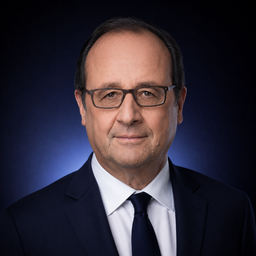 Portrait illustré de François Hollande