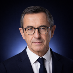 Portrait illustré de Bruno Retailleau